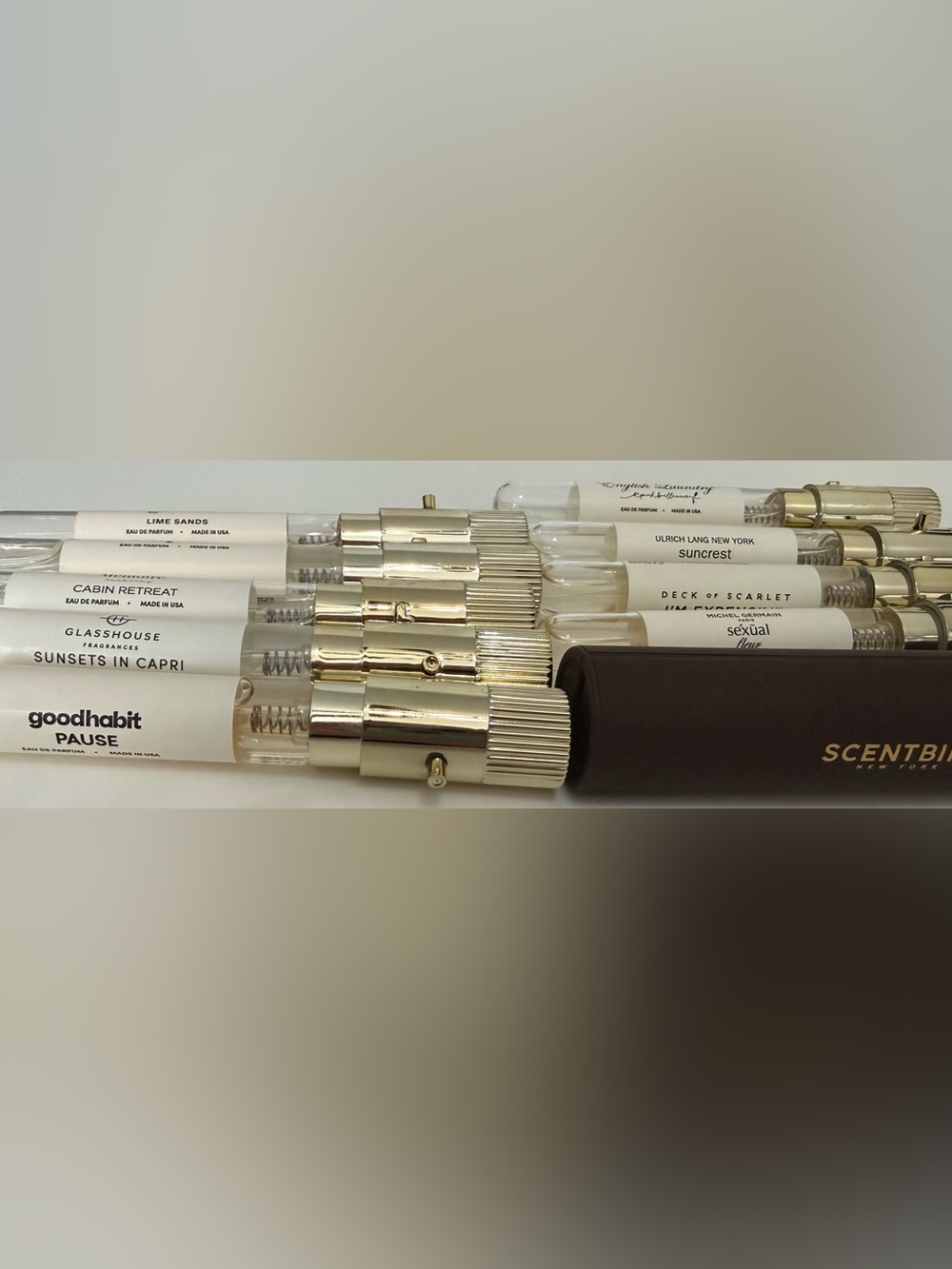 Scentbird Cream & Gold Fragrance Sample Set – Portable Perfume Vials